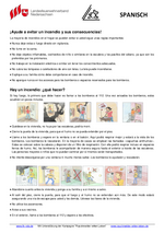 Infoblatt Brandschutztipps – spanisch