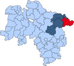 Karte Lüchow-Danneberg Gebietskarte der Kreisfeuerwehr Lüchow-Danneberg