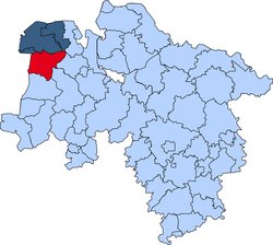 Karte Leer Gebietskarte der Kreisfeuerwehr Leer