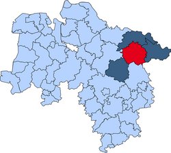 Karte Uelzen Gebietskarte der Kreisfeuerwehr Uelzen