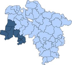 Karte Osnabrueck Gebietskarte der Kreisfeuerwehrverbände Osnabrück 2