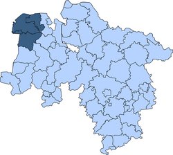 Gebietskarte der Kreisfeuerwehrverbände Osnabrück 1