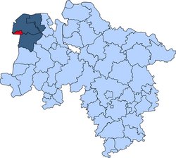 Karte Emden Gebietskarte der Kreisfeuerwehr Emden