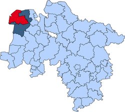 Karte Aurich Gebietskarte der Kreisfeuerwehr Aurich