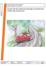 Arbeitsblatt Sek 1 Notruf Autounfall