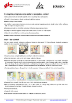 Infoblatt Brandschutztipps – serbisch