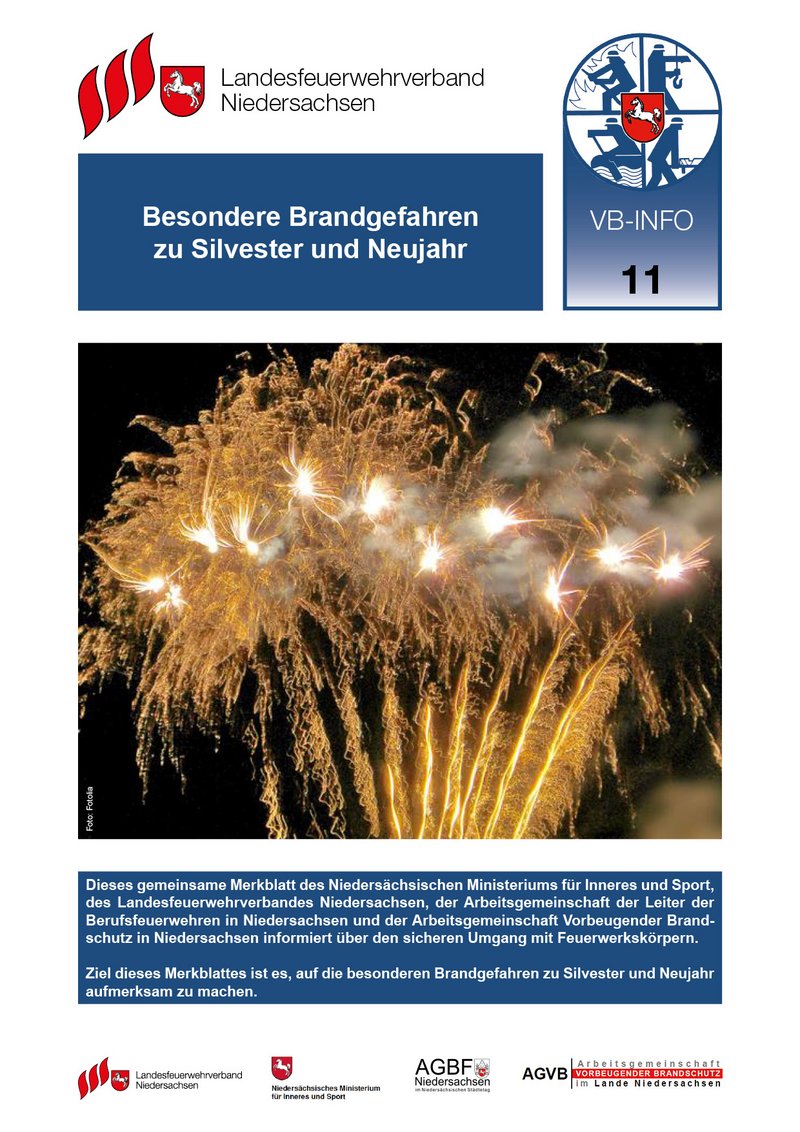 Infoblatt: Feuerwerk
