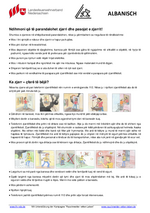 Infoblatt Brandschutztipps – albanisch