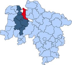 Karte Wesermarsch Gebietskarte der Kreisfeuerwehr Wesermarsch