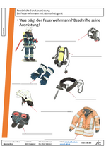 Arbeitsblatt - Grundschule - der Atemschutzgeräteträger