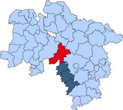 Karte Nienburg Gebietskarte der Kreisfeuerwehr Nienburg