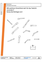 Arbeitsblatt - Grundschule - Streichholz