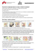 Infoblatt Brandschutztipps – mazedonisch