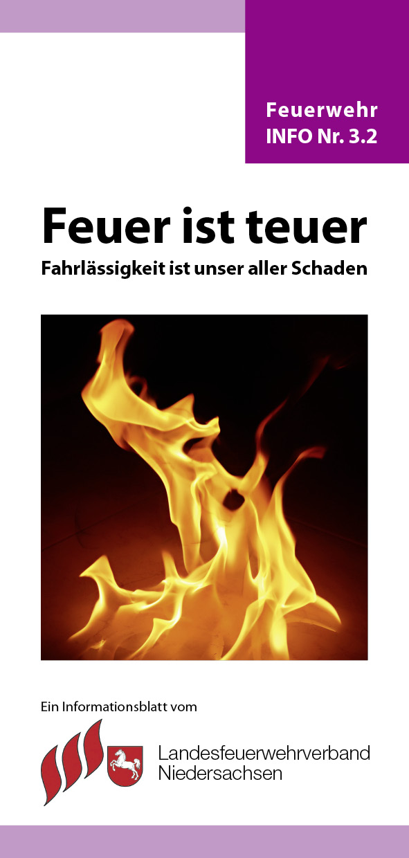 Faltblatt Flamme